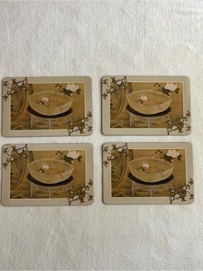 Vintage MMA Metropolitan Museum Of Art Placemats Set of 4 Japanese Goldfish